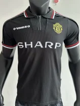 1998-1999 Man Utd Black Retro Soccer Jersey