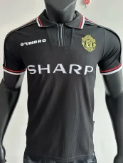 1998-1999 Man Utd Black Retro Soccer Jersey