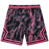 C2440 Jordan Grey Red Casual Short Pants