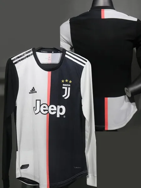 2019-2020 JUV Home Player Version 长袖球员 Long SleeveRetro Soccer Jersey