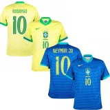 25-26 Brazil W Away Long Sleeve Player Version Soccer Jersey (长袖球员)