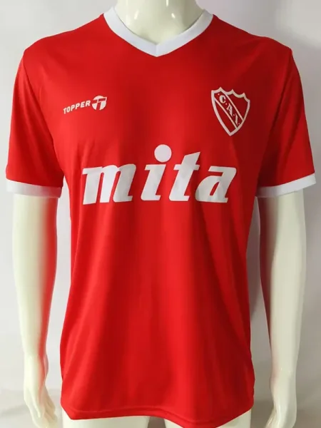 1985-1986 CA Independiente Red Retro Soccer jersey  TOPPER