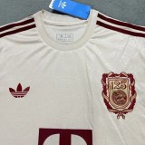 24-25 Bayern Apricot 125th Anniversary Fans Soccer Jersey*杏色
