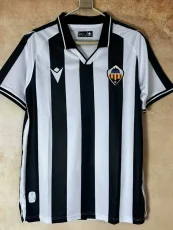 25-26 UD Levante Black White Fans Soccer Jersey