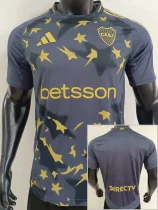 25-26 Boca Juniors Grey Player Version Soccer Jersey