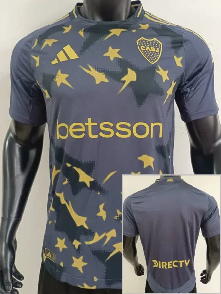 25-26 Boca Juniors Grey Player Version Soccer Jersey