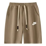 2025 NK Brown Pure Cotton Fabric Casual Short Pants