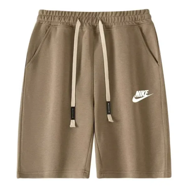 2025 NK Brown Pure Cotton Fabric Casual Short Pants