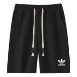 2025 AD Black Pure Cotton Fabric Casual Short Pants