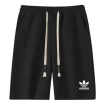 2025 AD Black Pure Cotton Fabric Casual Short Pants