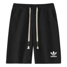 2025 AD Black Pure Cotton Fabric Casual Short Pants