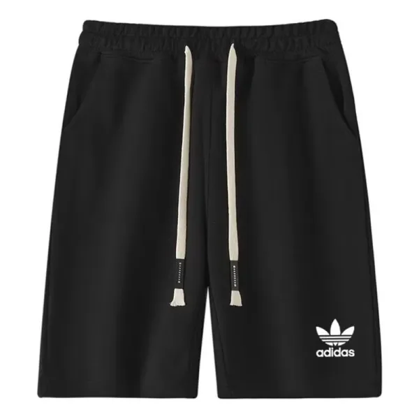 2025 AD Black Pure Cotton Fabric Casual Short Pants