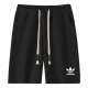 2025 AD Black Pure Cotton Fabric Casual Short Pants