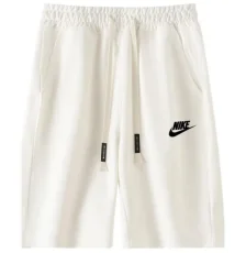 2025 NK White Pure Cotton Fabric Casual Short Pants