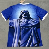 25-26 Brazil Blue Special Edition Fans Soccer Jersey *基督像
