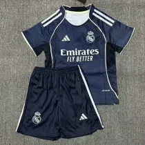 25-26 RMA  Away Kids Soccer Jersey