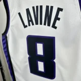 23-24 Kings LAVINE #8 White Top Quality Hot Pressing NBA Jersey