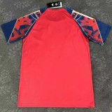 25-26 Man Utd Red Black Fans Training Shirts 蛇纹