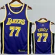 Lakers DONCIC #77 Blue Top Quality Hot Pressing NBA Jersey (Trapeze Edition)飞人版