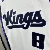 23-24 Kings LAVINE #8 White Top Quality Hot Pressing NBA Jersey