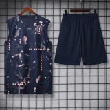 25-26 CHE Royal blue Tank top and shorts suit