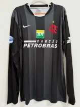 2007 Flamengo GoalKeeper Black Long Sleeve Retro Soccer Jersey(长袖)