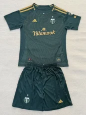 25-26 Portland Timbers Home Kids Soccer Jersey*带章