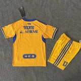 25-26 Tigres UANL Home Kids Soccer Jersey