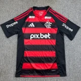 25-26 Flamengo Home Fans Soccer Jersey (Print All Sponsor )
