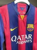 2014-2015 BAR Home Player Version 长袖球员 Long Sleeve Retro Soccer Jersey