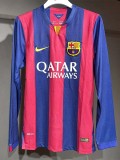 2014-2015 BAR Home Player Version 长袖球员 Long Sleeve Retro Soccer Jersey