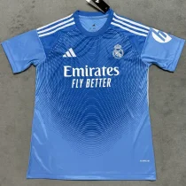 25-26 RMA Blue GoalKeeper Fans Soccer Jersey