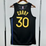 24-25 WARRIORS CURRY #30 Black Top Quality Hot Pressing NBA Jersey (Trapeze Edition)飞人版