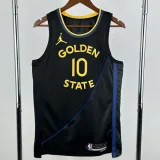 24-25 WARRIORS BUTLERlll #10 Black Top Quality Hot Pressing NBA Jersey (Trapeze Edition)飞人版