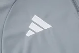 2025 AD Grey Half Pull Tracksuit (半拉链)