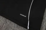 2025 AD Black Half Pull Tracksuit (半拉链)