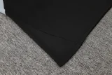 2025 AD Black Half Pull Tracksuit (半拉链)