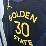 24-25 WARRIORS CURRY #30 Black Top Quality Hot Pressing NBA Jersey (Trapeze Edition)飞人版