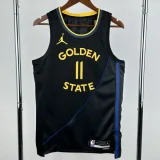 24-25 WARRIORS THOMPSON #11 Black Top Quality Hot Pressing NBA Jersey(Trapeze Edition)飞人版