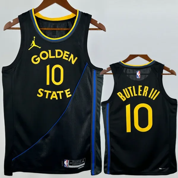 24-25 WARRIORS BUTLERlll #10 Black Top Quality Hot Pressing NBA Jersey (Trapeze Edition)飞人版