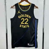 24-25 WARRIORS WIGGINS #22 Black Top Quality Hot Pressing NBA Jersey (Trapeze Edition)飞人版