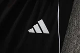 2025 AD Black Half Pull Tracksuit (半拉链)