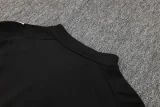 2025 AD Black Half Pull Tracksuit (半拉链)