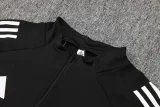2025 AD Black Half Pull Tracksuit (半拉链)