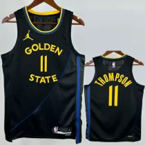 24-25 WARRIORS THOMPSON #11 Black Top Quality Hot Pressing NBA Jersey(Trapeze Edition)飞人版
