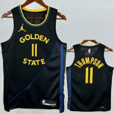 24-25 WARRIORS THOMPSON #11 Black Top Quality Hot Pressing NBA Jersey(Trapeze Edition)飞人版