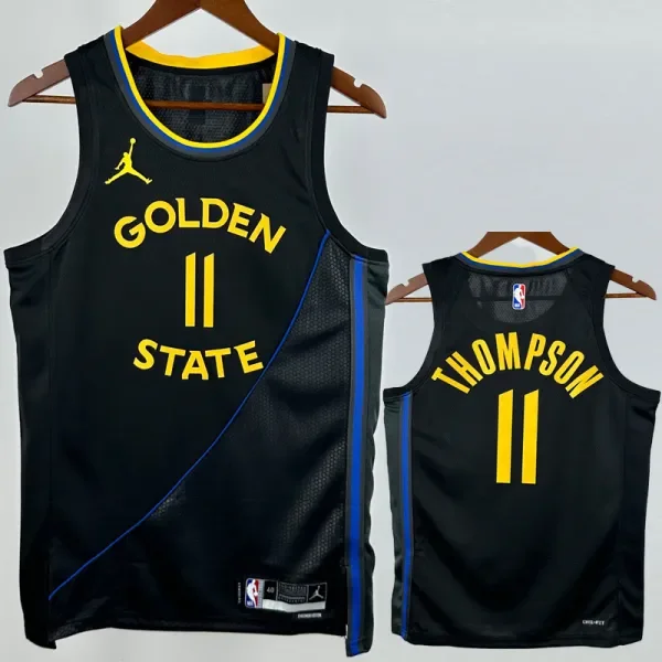 24-25 WARRIORS THOMPSON #11 Black Top Quality Hot Pressing NBA Jersey(Trapeze Edition)飞人版