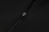 2025 AD Black Half Pull Tracksuit (半拉链)