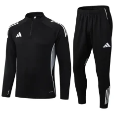2025 AD Black Half Pull Tracksuit (半拉链)