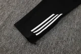 2025 AD Black Half Pull Tracksuit (半拉链)